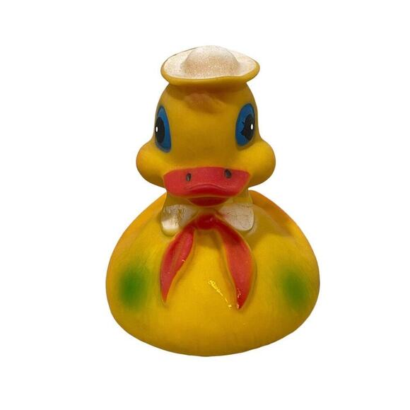 Vintage Made In Taiwan Rubber Duck Ducky Saylor Bath Decor - Picture 2 of 8
